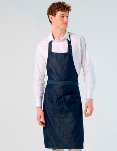 S-02104-Denim Bib Apron Grant With Pocket